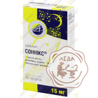 Сонникс табл. 15 мг №30 Астрафарм